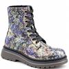 HEAVENLY FEET WOMENS LACE ANKLE BOOT - PURPLE